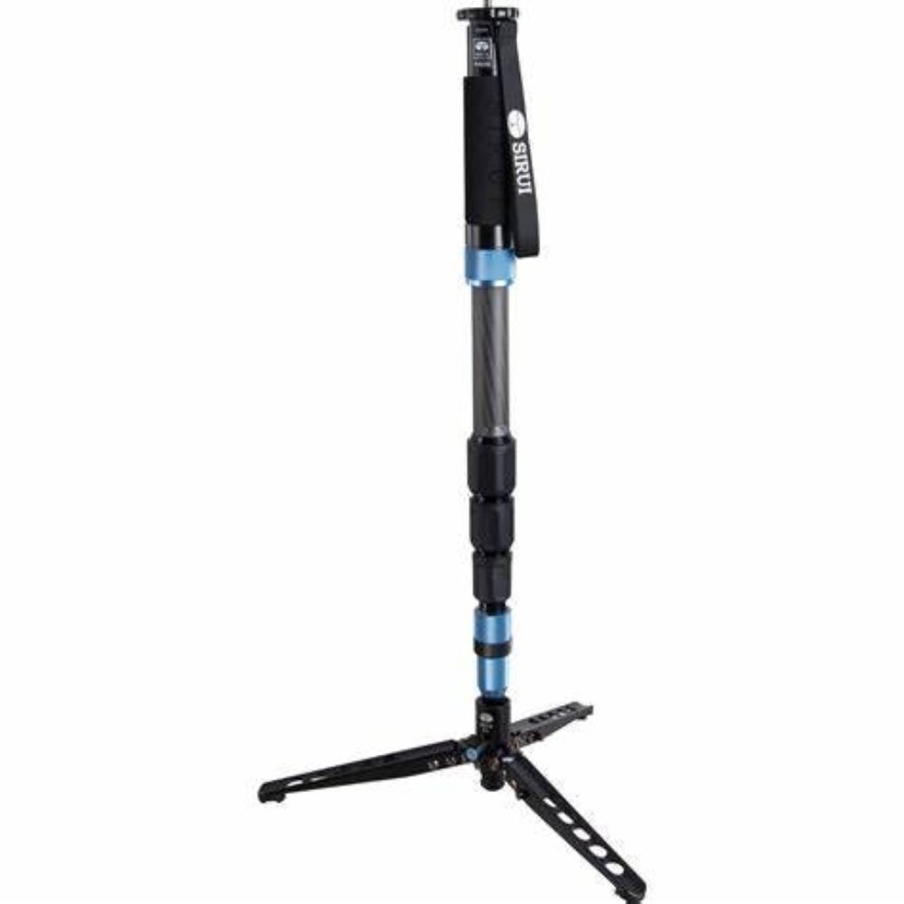 SIRUI MONOPOD P-424SR CARBON FIBER PHOTO VIDEO STAND PLUS INDURO TH4 TRIPOD HEAD